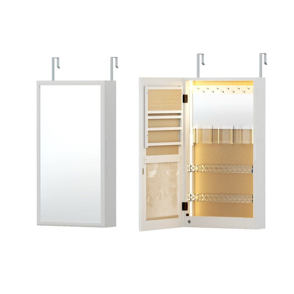 Artiss Jewellery Cabinet Mirror Door Wall Mount Does Not Apply