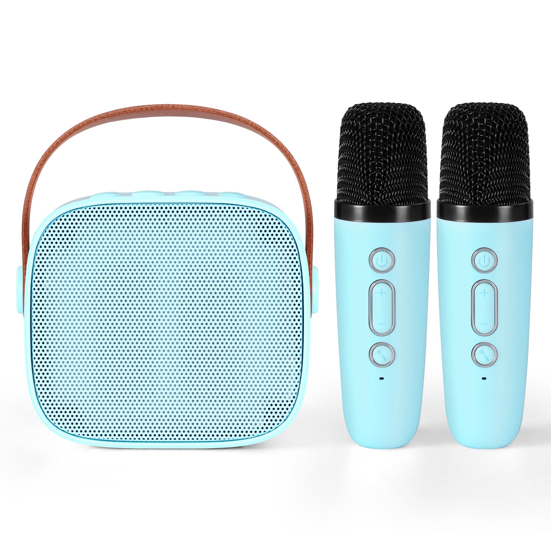 Alpha Mini Portable Karaoke Machine for Adults Kids with 2 Wireless Microphones Awezingly