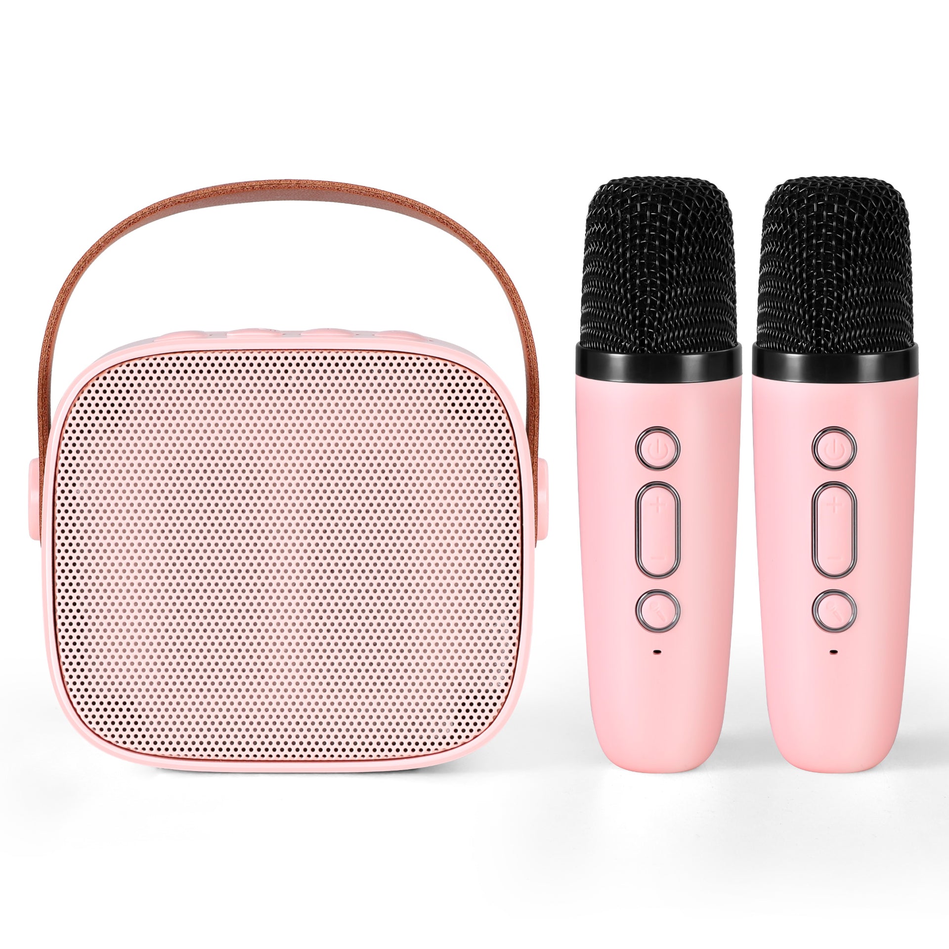 Alpha Mini Portable Karaoke Machine for Adults Kids with 2 Wireless Microphones Awezingly