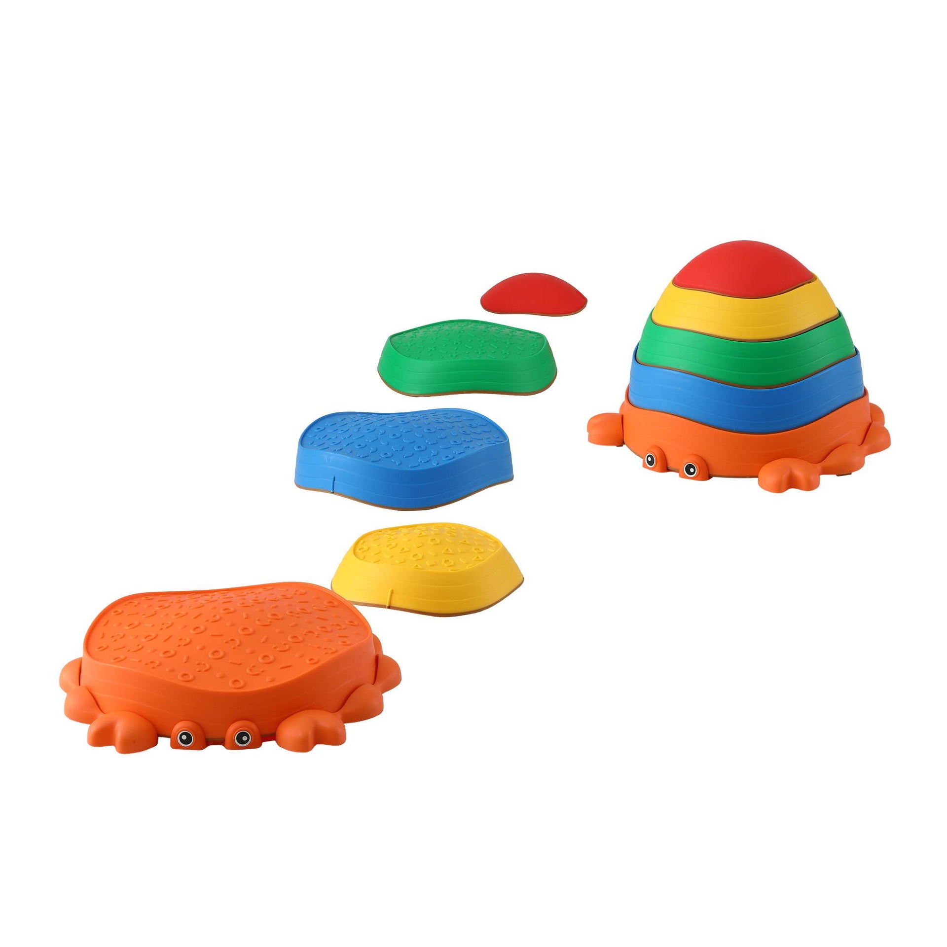 Keezi Kids Stepping Stones Balance Stone Set Crab Indoor Outdoor 5PCS Awezingly