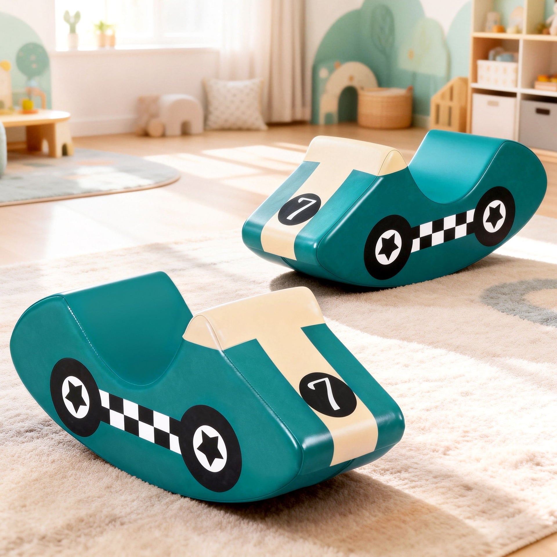 Kids Climbing Blocks Foam Toddler Playset Soft Indoor Climbing Toy Rocker Awezingly