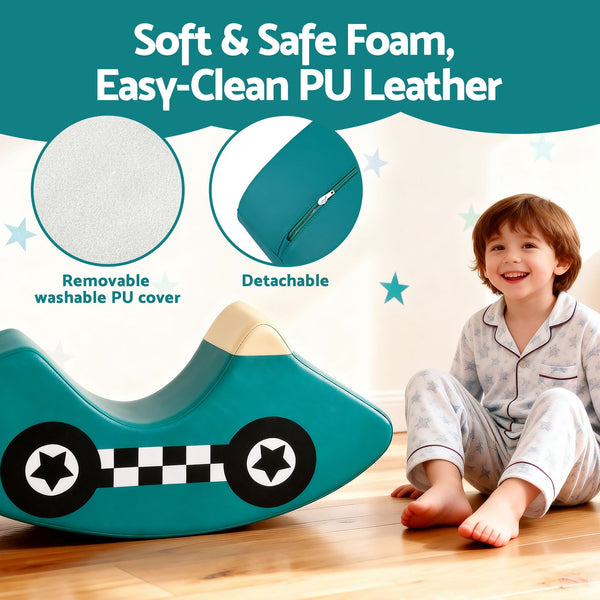 Kids Climbing Blocks Foam Toddler Playset Soft Indoor Climbing Toy Rocker Awezingly