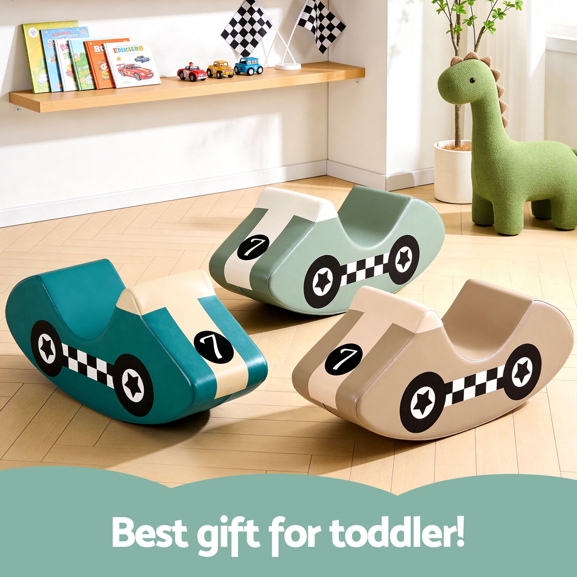 Kids Climbing Blocks 3Pcs Foam Toddler Playset Soft Indoor Climbing Toy Rocker Awezingly