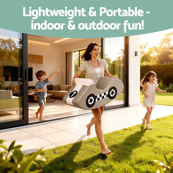 Kids Climbing Blocks Foam Toddler Playset Soft Indoor Indoor Climbing Toy Rocker Khaki Awezingly