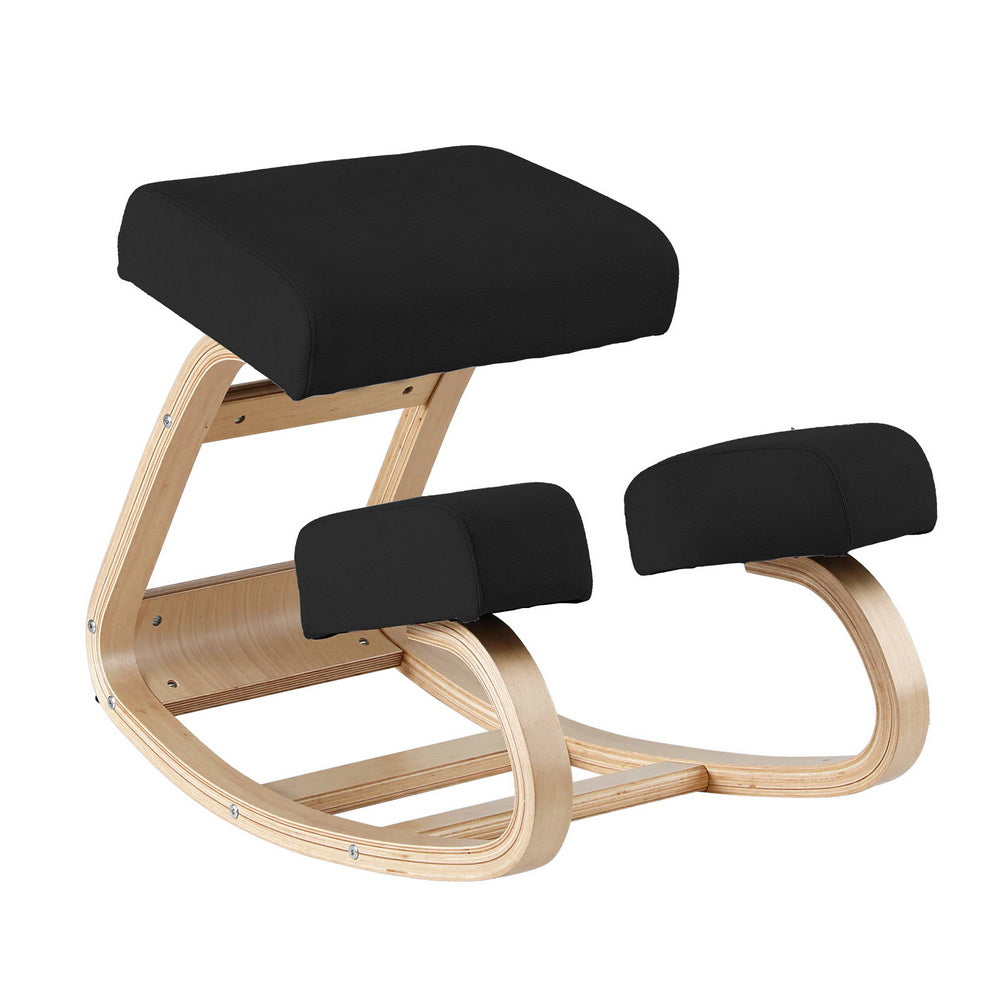 Artiss Kneeling Chair Ergonomic Posture Chair with Memory Foam Balance Stool for Home Office Gaming 120kg Weight Capacity Black Awezingly