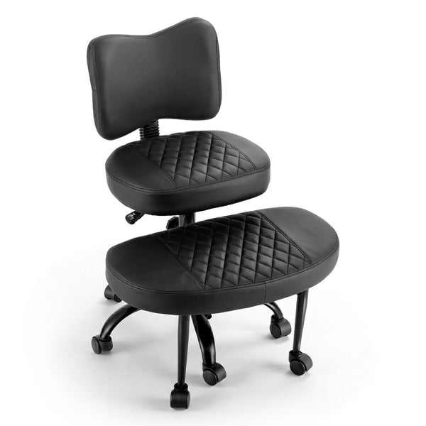 Artiss Cross Legged Kneeling Chair Adjustable Meditation Ergonomic Office Seat Awezingly