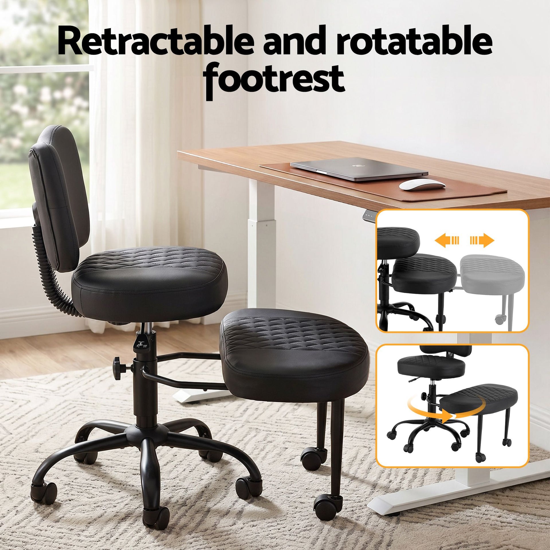 Artiss Cross Legged Kneeling Chair Adjustable Meditation Ergonomic Office Seat Awezingly