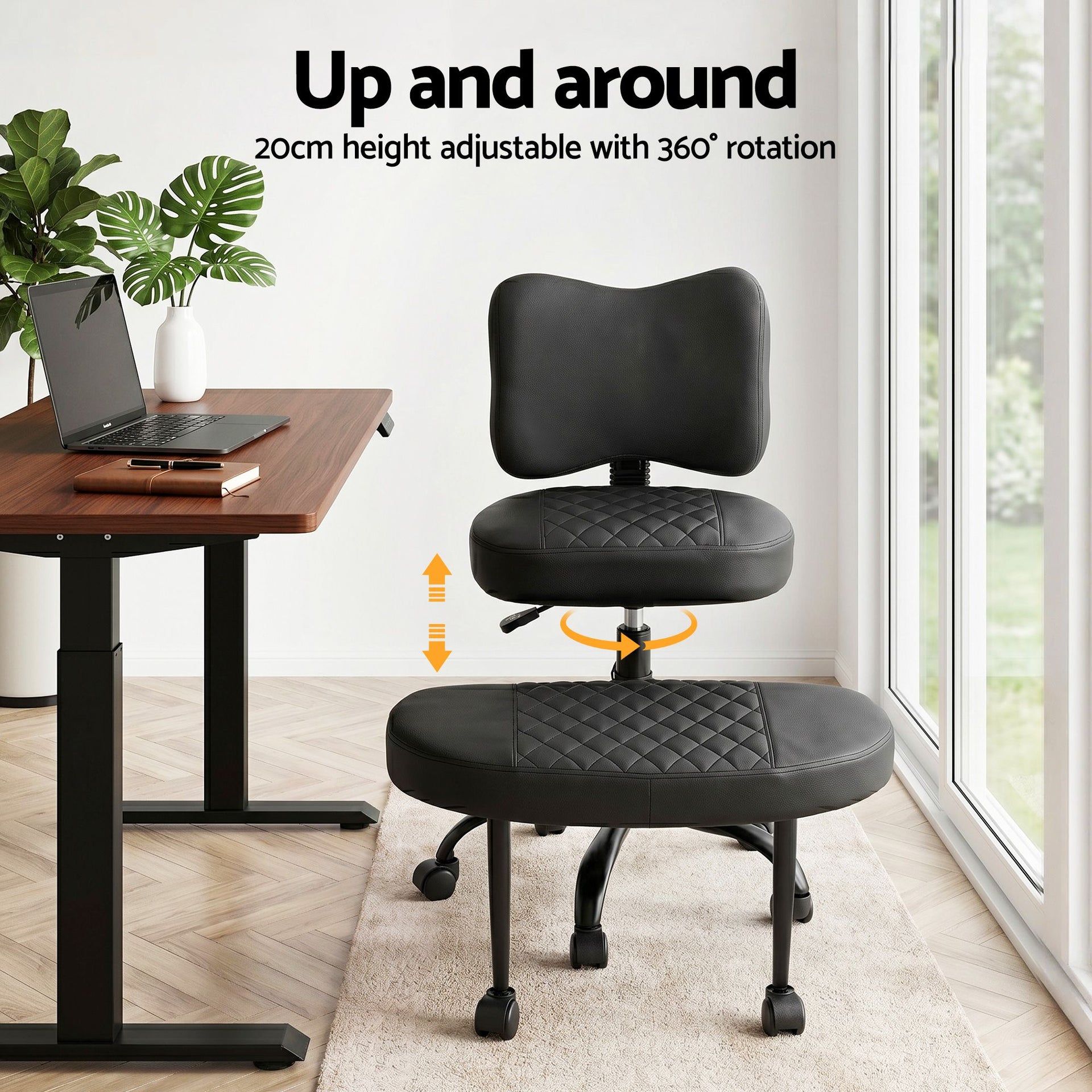 Artiss Cross Legged Kneeling Chair Adjustable Meditation Ergonomic Office Seat Awezingly