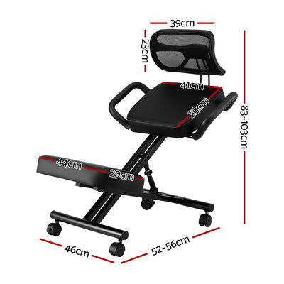 Artiss Kneeling Chair Ergonomic Office Home Knee Seat Posture Back Stretch Rest