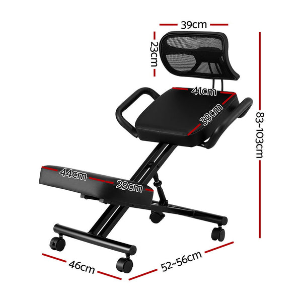 Artiss Kneeling Chair Ergonomic Office Home Knee Seat Posture Back Stretch Rest Awezingly