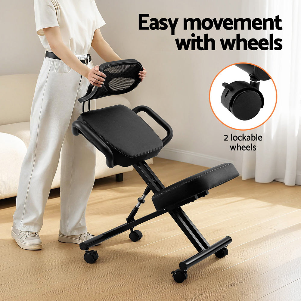 Artiss Kneeling Chair Ergonomic Office Home Knee Seat Posture Back Stretch Rest Awezingly
