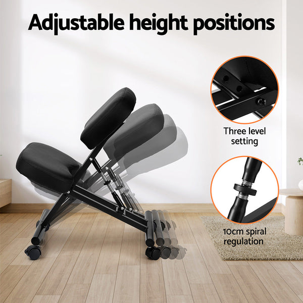 Artiss Kneeling Chair Ergonomic Office Chairs Home Knee Seat Posture Stretch Rest Awezingly