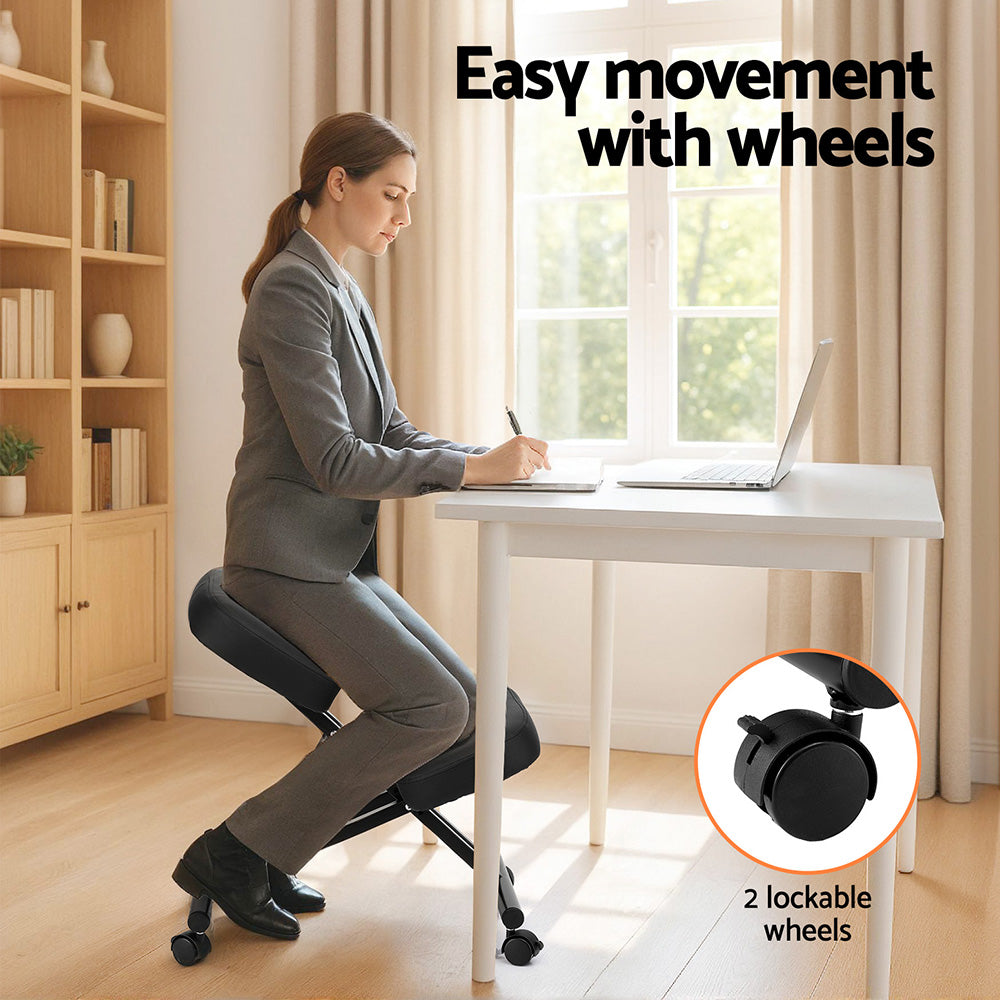 Artiss Kneeling Chair Ergonomic Office Chairs Home Knee Seat Posture Stretch Rest Awezingly