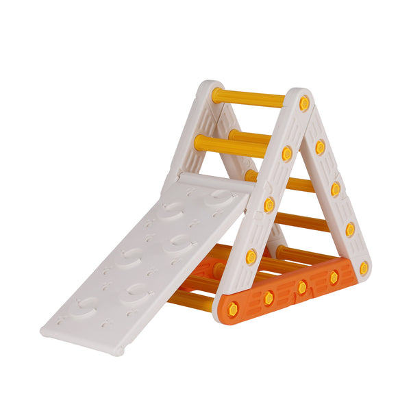 Keezi Kids Climbing Frame Set With Slide Indoor Outdoor Toddler Toys Pikler Triangle Climber Awezingly