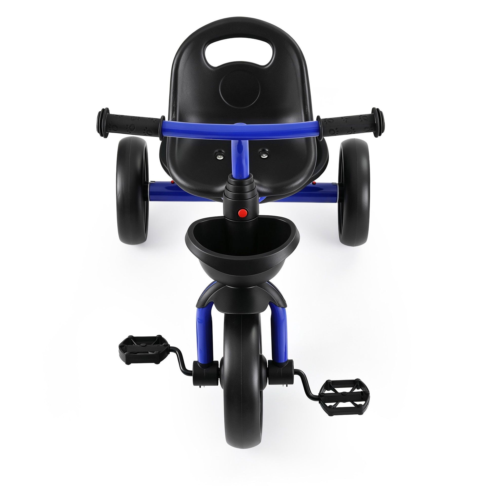 RIGO Tricycle Bike, Kids Bike with 3 wheels, basket Carbon Steel 68cm Blue Awezingly