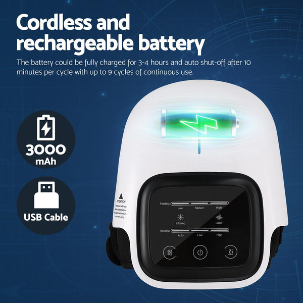 Livemor Knee Massager Vibration Infrared Heating Therapy Machine Elbow Awezingly