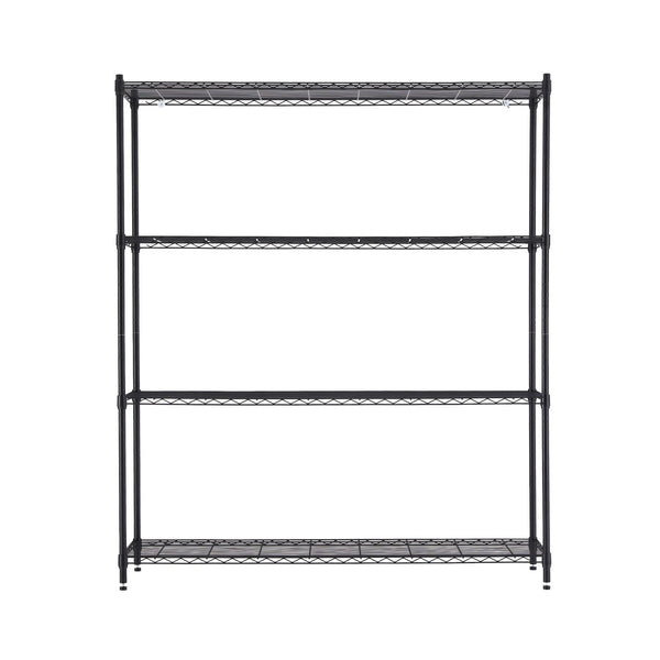 Artiss 4-Tier Kitchen Rack Shelf with Wheels Shelving 152x45x187CM Adjustable Metal Storage Shelves Awezingly