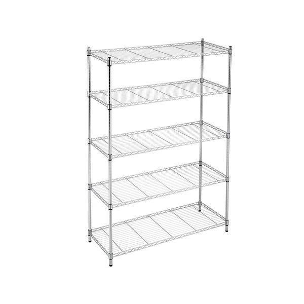 Artiss 5-Tier Kitchen Rack Shelf Shelving 120x45x179CM Adjustable Metal Storage Shelves Awezingly