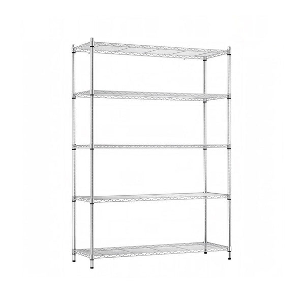 Artiss 5-Tier Kitchen Rack Shelf Shelving 120x45x179CM Adjustable Metal Storage Shelves Awezingly