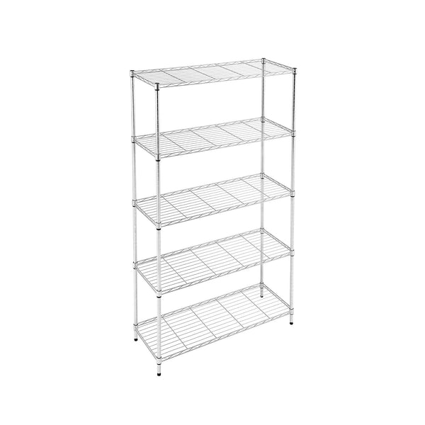 Artiss 5-Tier Kitchen Rack Shelf Shelving 90x35x182CM Adjustable Metal Storage Shelves Artiss