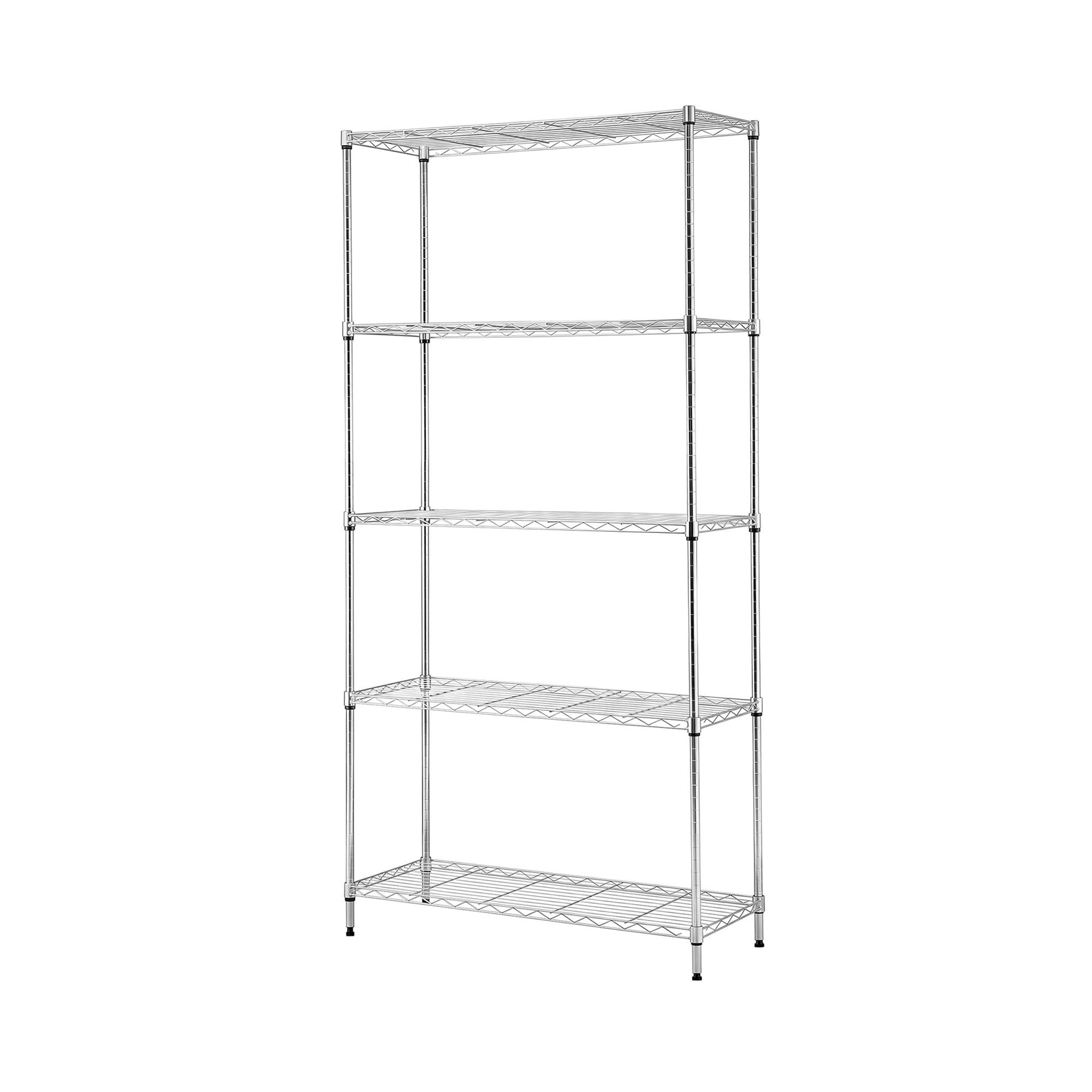 Artiss 5-Tier Kitchen Rack Shelf Shelving 90x35x182CM Adjustable Metal Storage Shelves Artiss