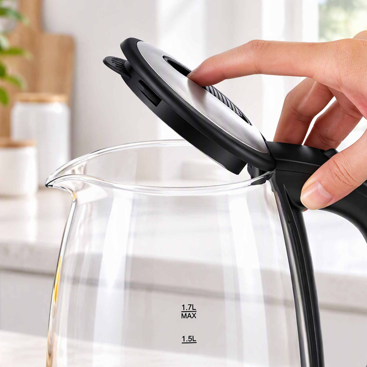 Devanti 1.7L Glass Electric Kettle Awezingly