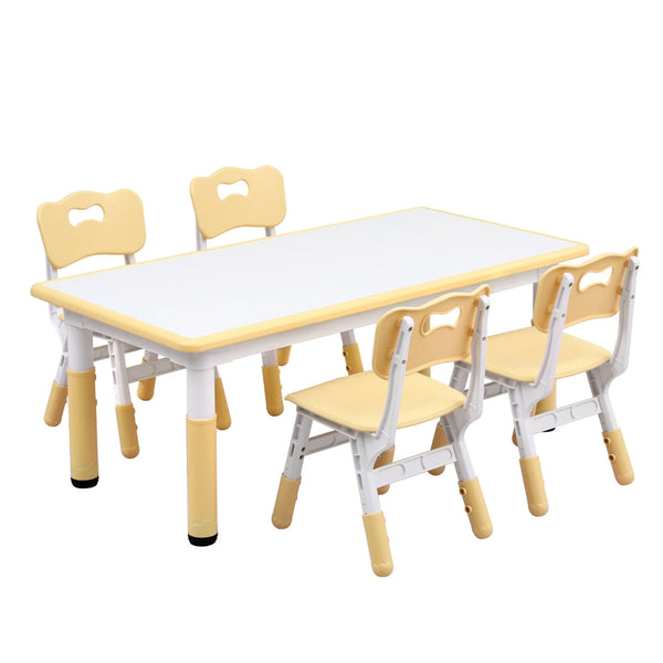 1 Keezi Kids Table and 4 Chairs Set Graffiti Awezingly
