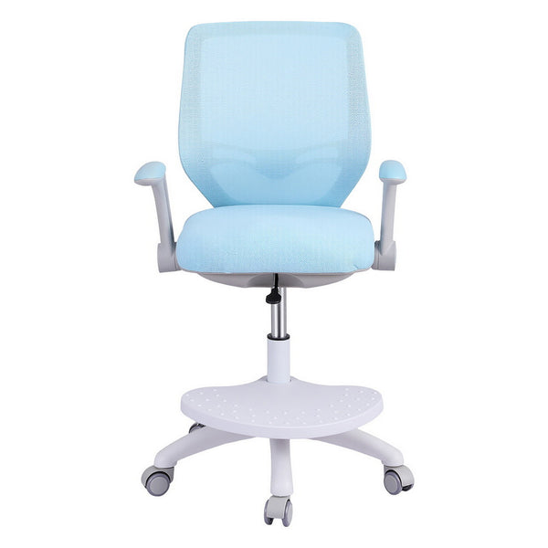 Keezi Kids Ergonomic Study Chair Adjustable w/ Wheels Footrest Blue Awezingly