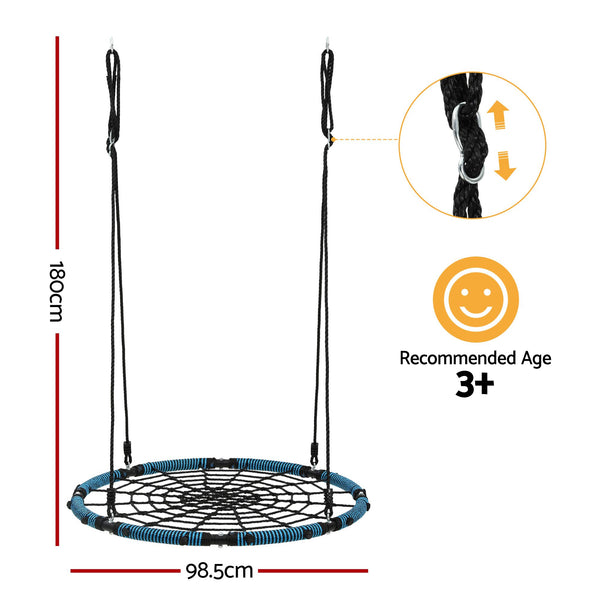 Gardeon Tree Swing Net Hammock 98.5cm for Backyard Porch Outside Playground Gardeon