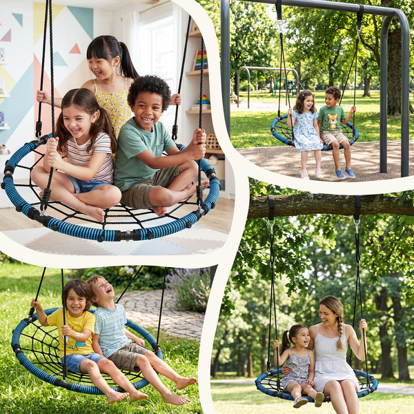 Gardeon Tree Swing Net Hammock 98.5cm for Backyard Porch Outside Playground Gardeon