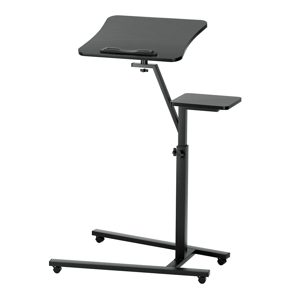 Artiss Laptop Desk Computer Table Height Adjustable Tiltable Mouse Board Black Artiss