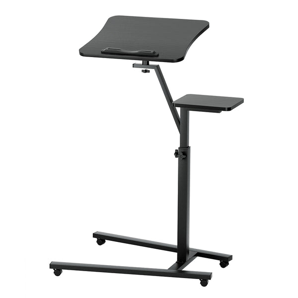 Artiss Laptop Desk Computer Table Height Adjustable Tiltable Mouse Board Black Artiss