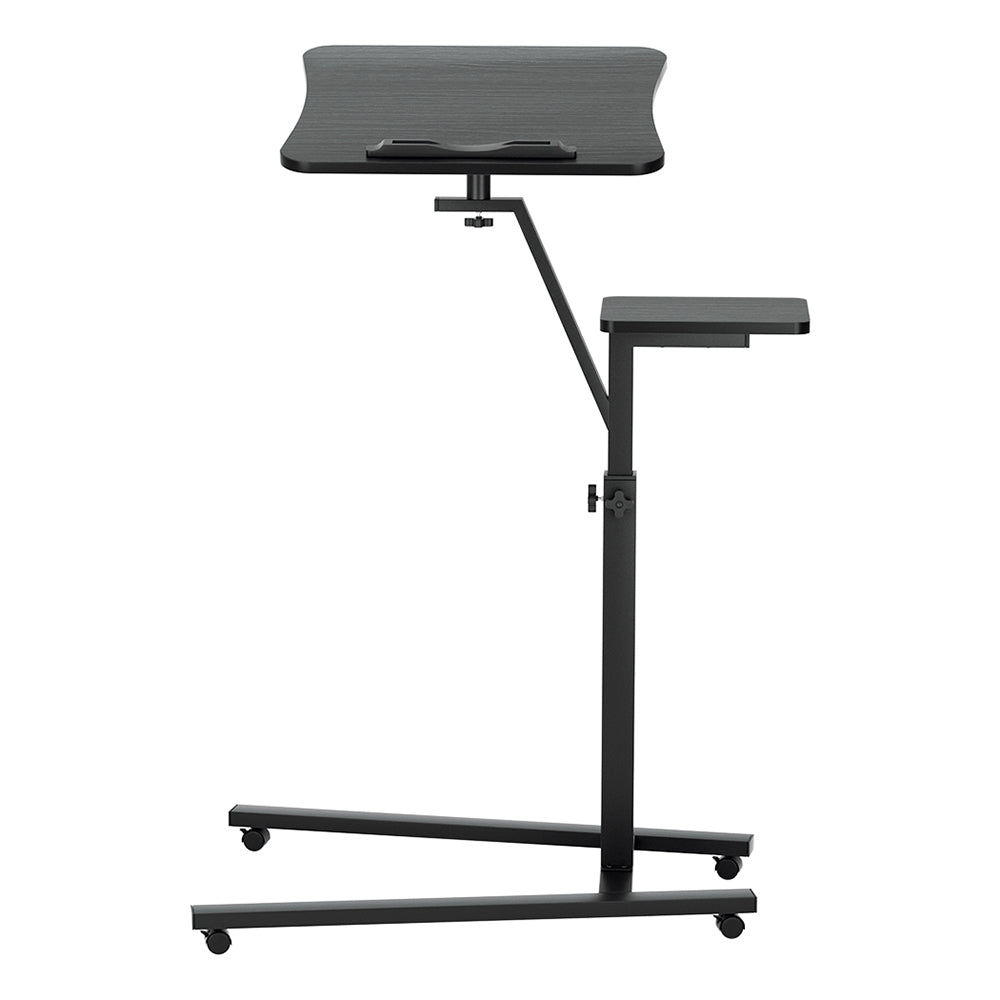 Artiss Laptop Desk Computer Table Height Adjustable Tiltable Mouse Board Black Artiss