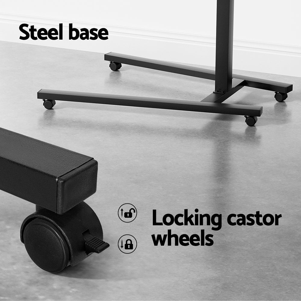 Artiss Laptop Desk Computer Table Height Adjustable Tiltable Mouse Board Black Artiss