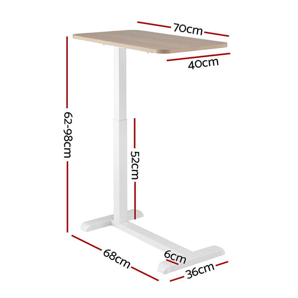 Artiss Laptop Desk Height Adjustable Mobile Workstation Computer Desks 70CM Awezingly