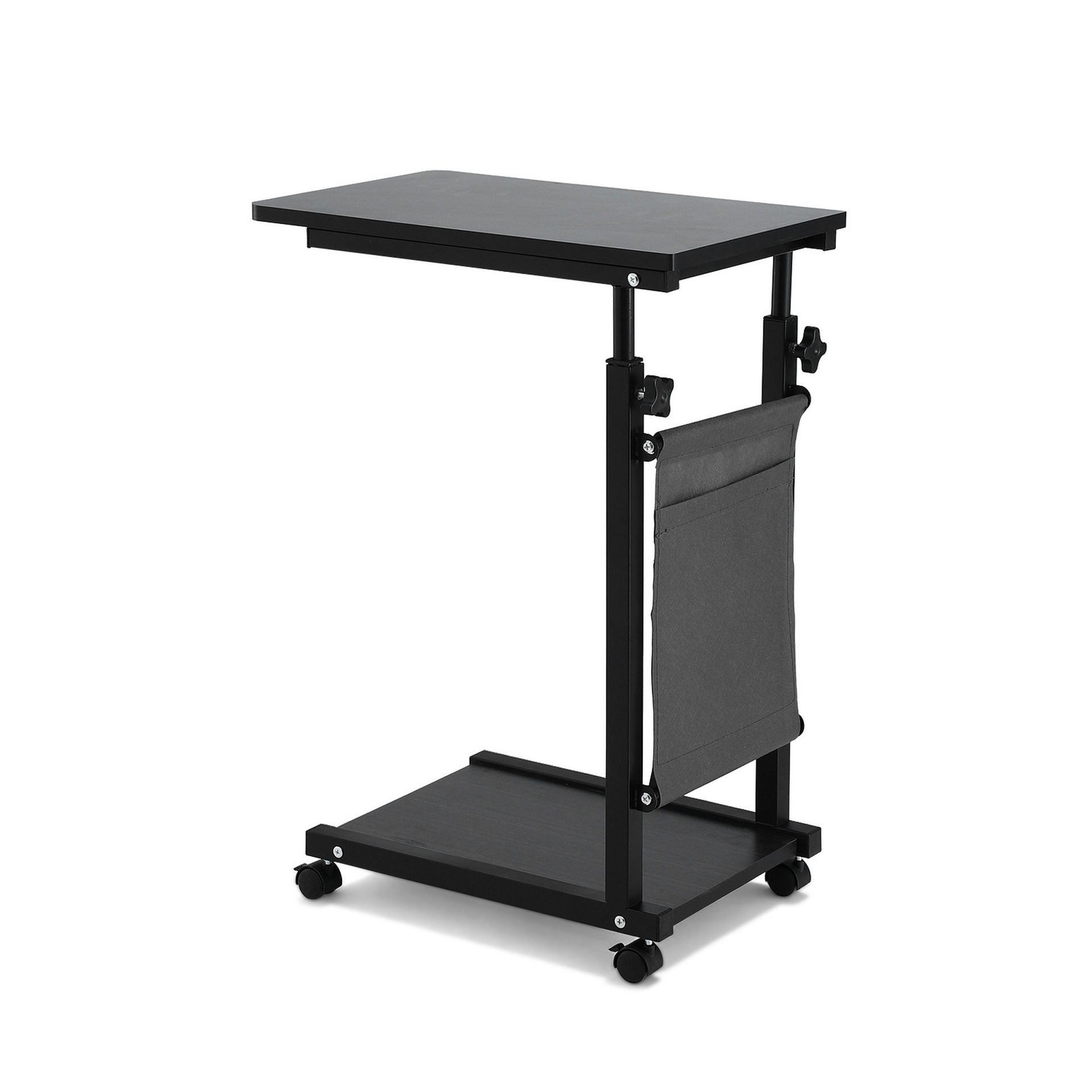 Artiss Laptop Desk Height Adjustable Mobile Workstation Computer Desks 48CM Black Awezingly