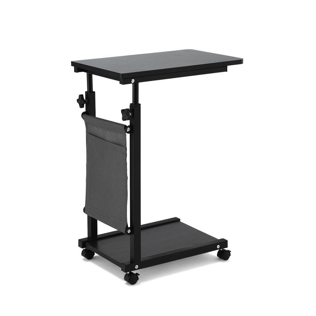 Artiss Laptop Desk Height Adjustable Mobile Workstation Computer Desks 48CM Black Awezingly