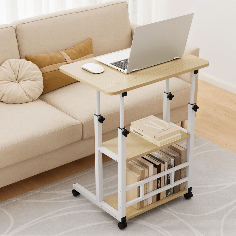 Artiss Laptop Desk Height Adjustable Mobile Workstation Computer Desks 60CM Awezingly