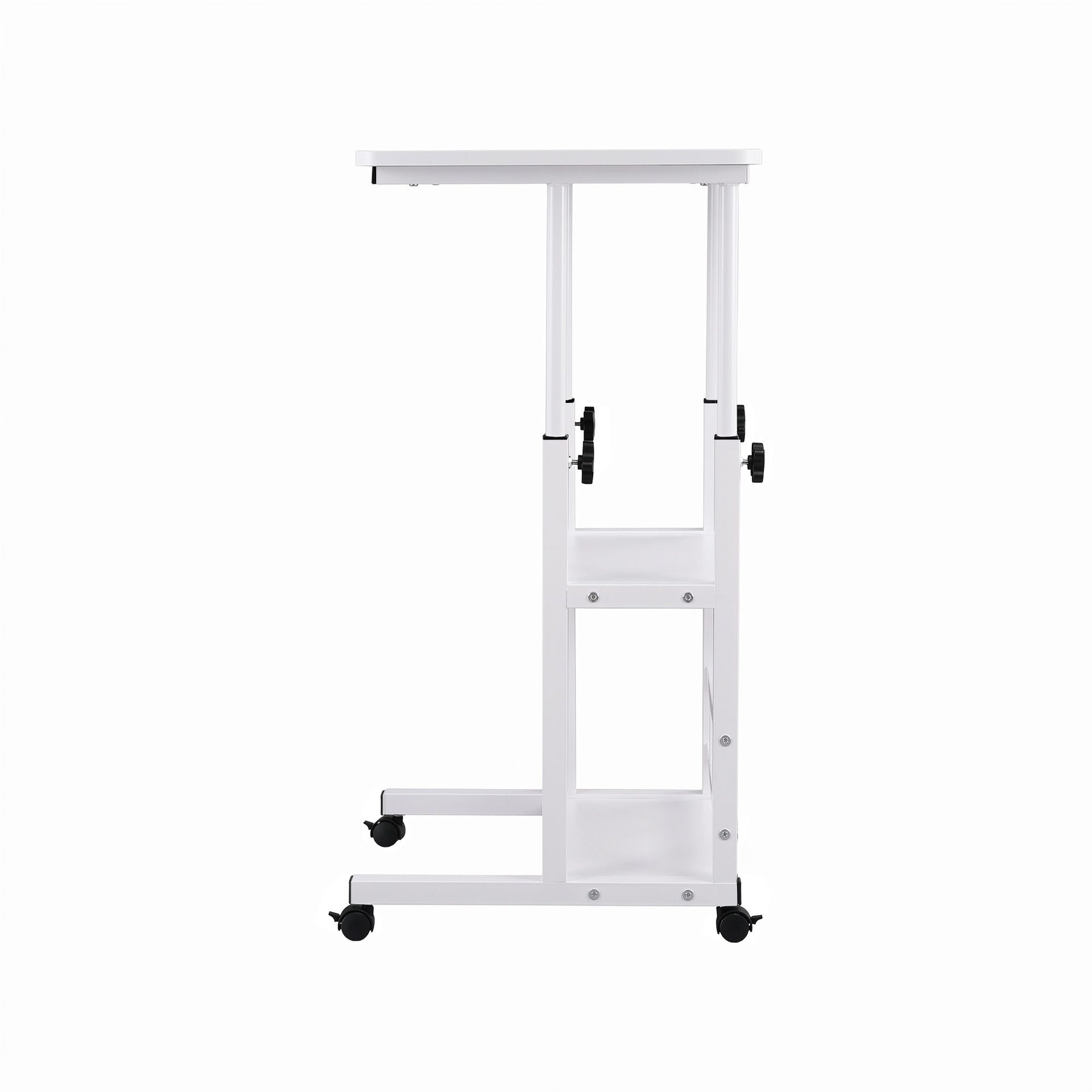 Artiss Laptop Desk Height Adjustable Mobile Workstation Computer Desks 60CM White Artiss