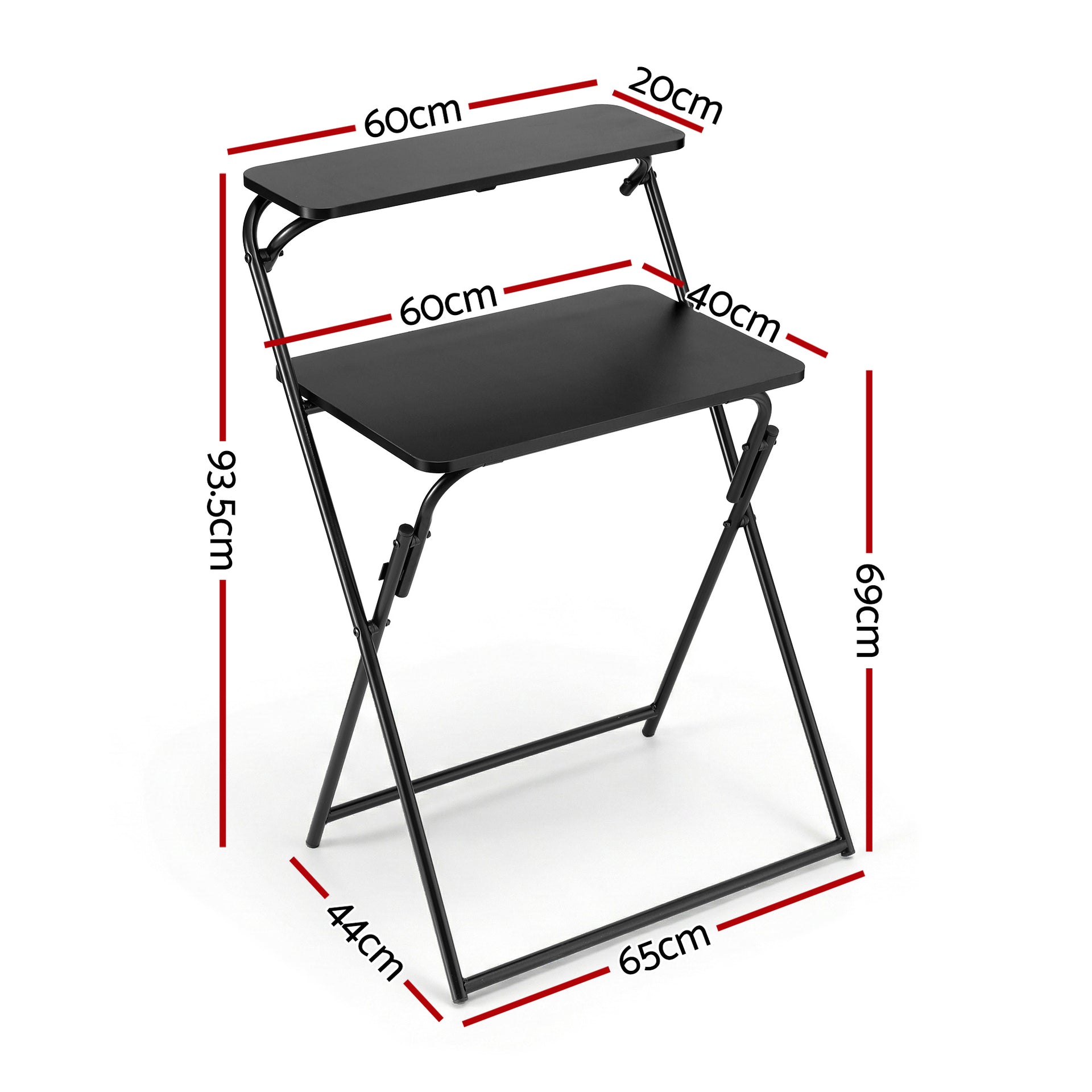 Artiss Laptop Desk Foldable Study Desk Home Office Black