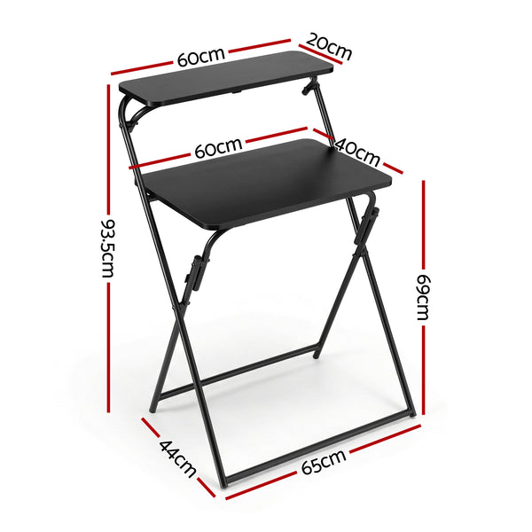 Artiss Laptop Desk Foldable Study Desk Home Office Black
