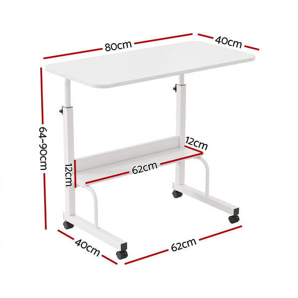 Artiss Laptop Desk Portable Sit Stand Desks Height Adjustable Workstation 80CM White Awezingly