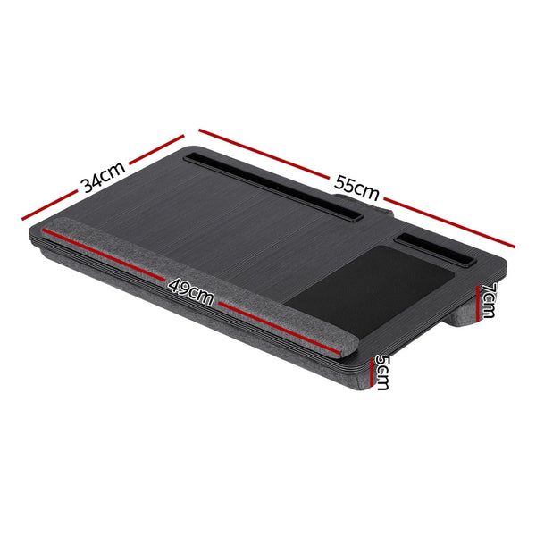 Artiss Lap Desk Laptop DeskS Portable w/ Wrist-rest Phone Slot Mouse Pad 55CM Awezingly