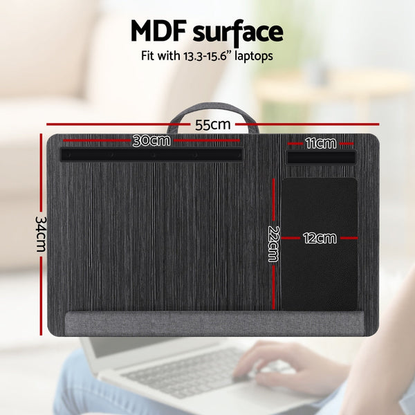 Artiss Lap Desk Laptop DeskS Portable w/ Wrist-rest Phone Slot Mouse Pad 55CM Awezingly