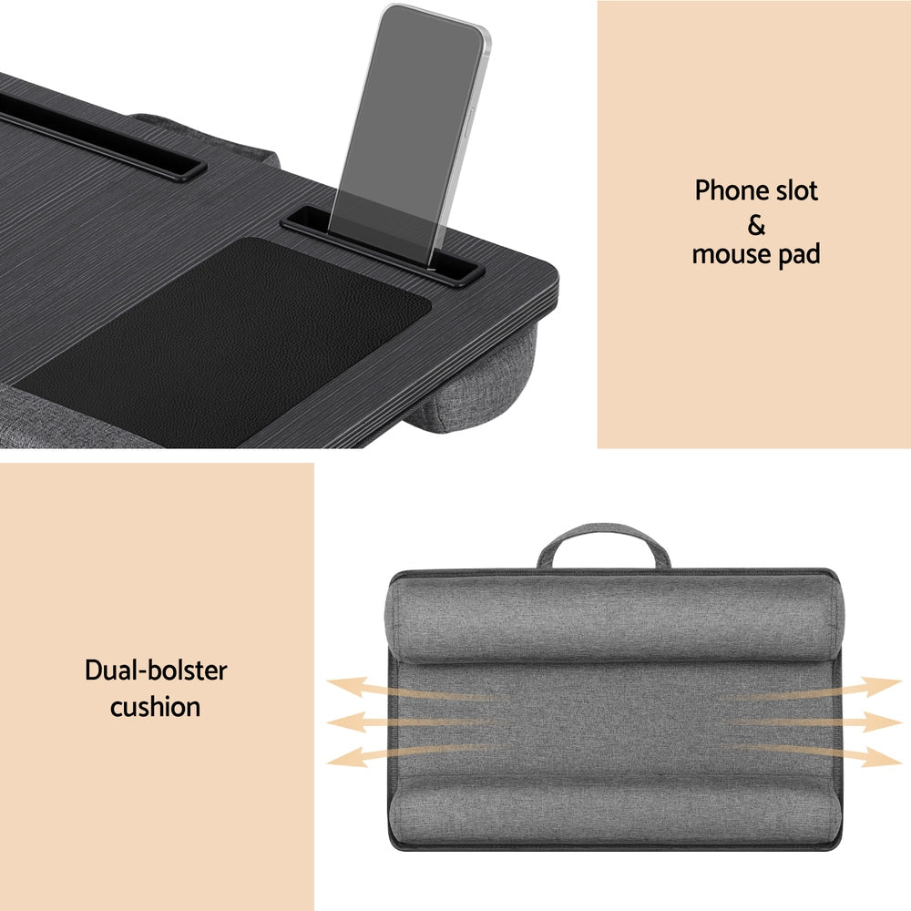 Artiss Lap Desk Laptop DeskS Portable w/ Wrist-rest Phone Slot Mouse Pad 55CM Awezingly
