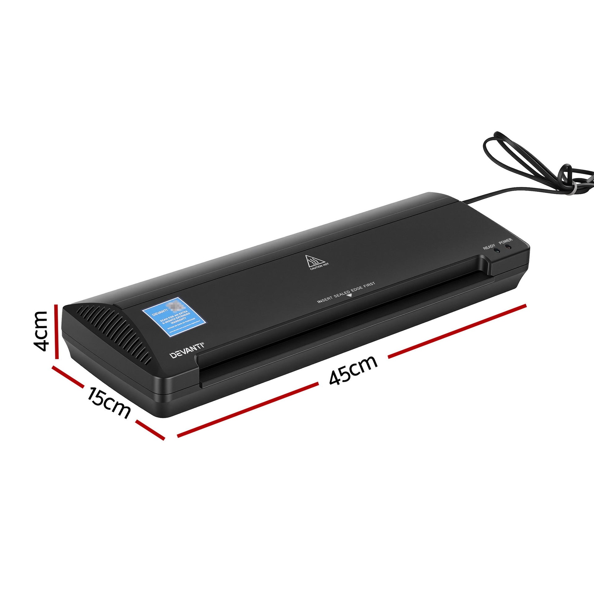 Devanti A3 Laminator Machine, Hot & Cold Thermal Fast Lamination Anti-Jam Laminator for Office School Home Document Photo Card Handmade A3 A4 A5 A6, Black Awezingly