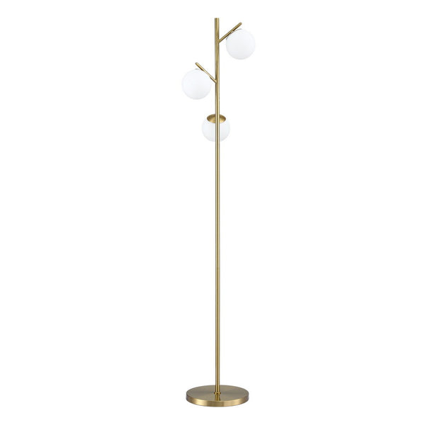 Artiss 3-Light Tree Floor Lamp 165cm Tall Standing Light with Sphere Glass Shades for Modern Homes Awezingly