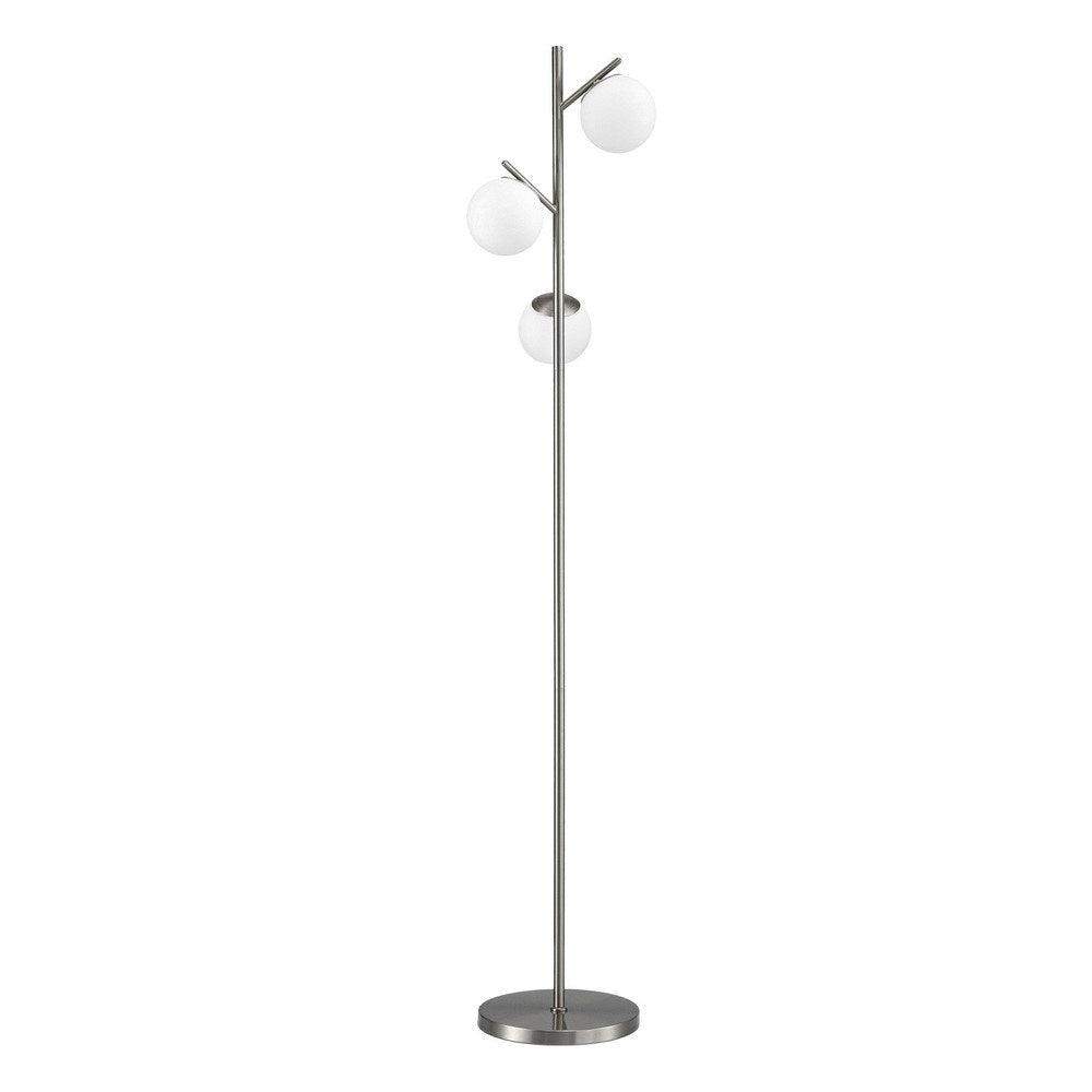 Artiss 3-Light Tree Floor Lamp 165cm Tall Standing Light with Sphere Glass Shades for Modern Homes Awezingly