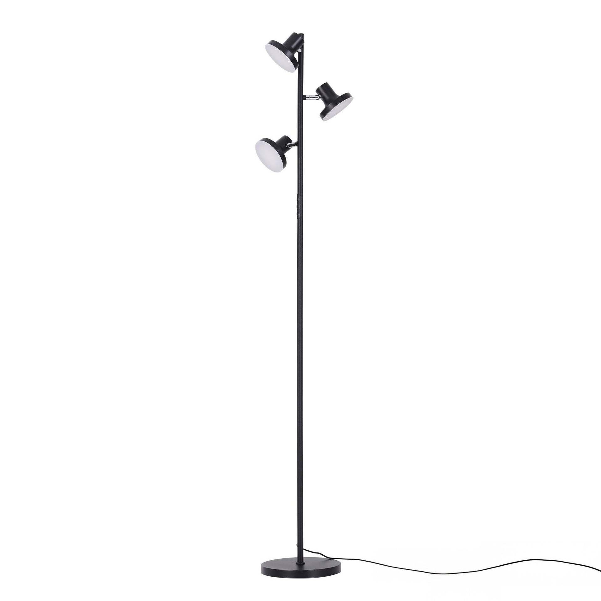 Artiss LED Tree Floor Lamp, 36W Modern Dimmable Standing Lamp with Remote & Touch Control, 4 Color Temperatures, 3 Rotatable LED Light Floor Lamps for Living Room, Bedroom, Office Artiss