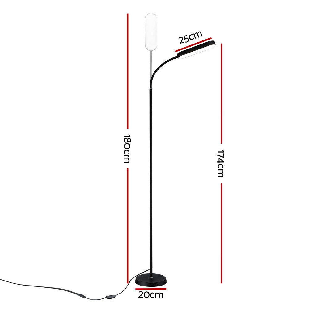 Artiss LED Floor Lamp with Remote Control & 4 Color Temperature Reading Living Room Bedroom Office Awezingly
